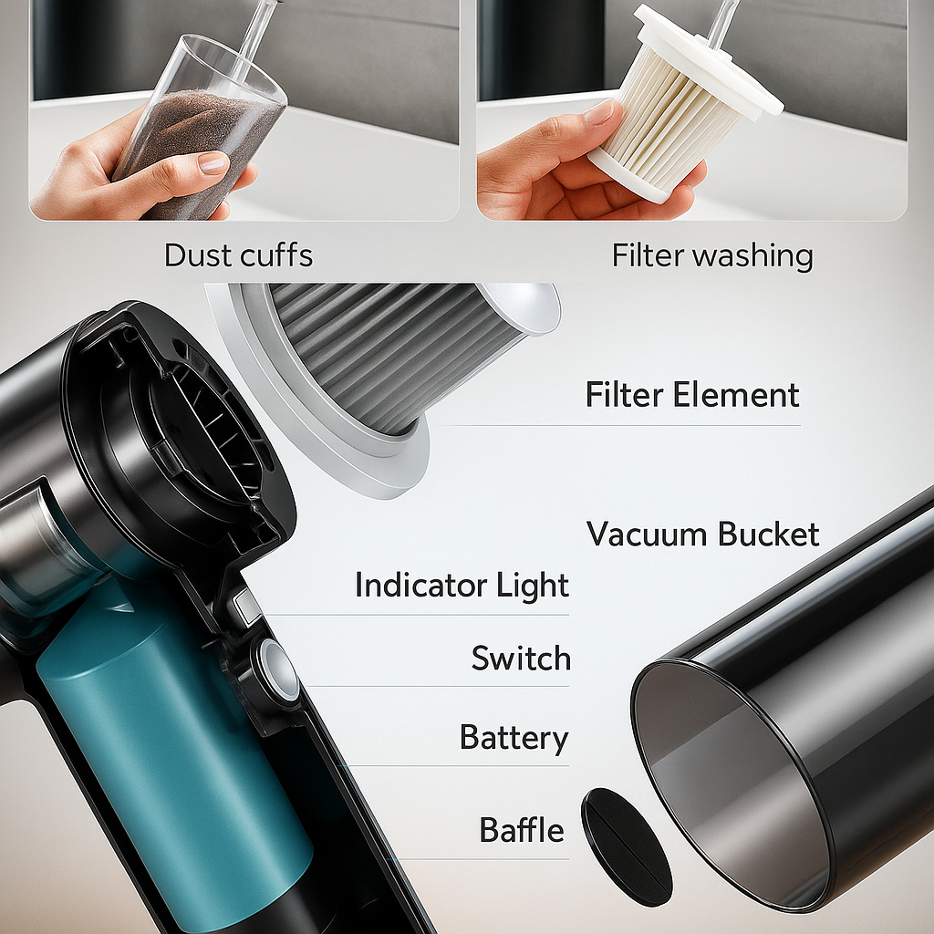 Portable Air Duster Wireless Vacuum Cleaner
